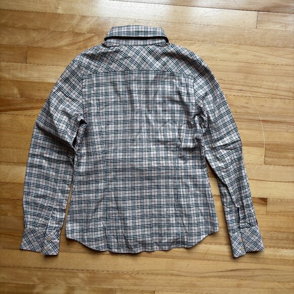 Burberry Blue Label Women's Plaid Button-Up Shirt - Size 38 (US 4-6) - Picture 8 of 12
